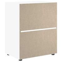 Dressoir VISNES 60x40x73 cm bewerkt hout wit - thumbnail