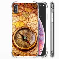 Apple iPhone Xs Max Telefoonhoesje met valbescherming Kompas - thumbnail