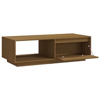 Salontafel 110x50x33,5 cm massief grenenhout honingbruin - thumbnail
