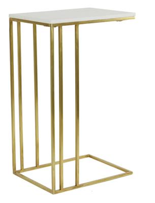 Light & Living Laptoptafel 'Roshan' Marmer, 41 x 31cm, kleur Wit Light & Living Laptoptafel 'Roshan' Marmer, 41 x 31cm, kleur Wit