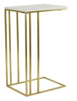 Light & Living Laptoptafel 'Roshan' Marmer, 41 x 31cm, kleur Wit - thumbnail