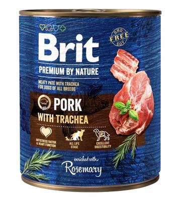 BRIT Premium by nature Pork with Trachea - natvoer voor honden - 800g