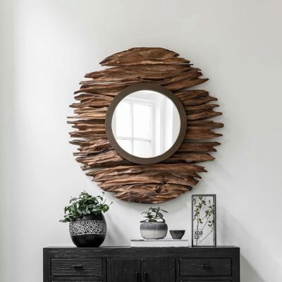 MUST Living Spiegel 'Pure' Teakhout, 85cm MUST Living Spiegel 'Pure' Teakhout, 85cm