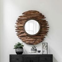 MUST Living Spiegel 'Pure' Teakhout, 85cm - thumbnail