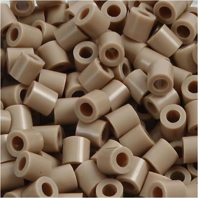 NABBI Foto kralen, afm 5x5 mm, gatgrootte 2,5 mm, medium, beige (6), 6000 stuk/ 1 doos