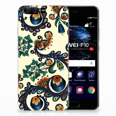 Siliconen Hoesje Huawei P10 Barok Flower Siliconen Hoesje Huawei P10 Barok Flower