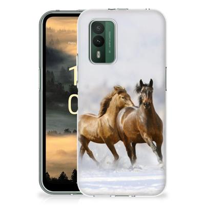 Nokia XR21 | TPU Hoesje | Paarden Nokia XR21 | TPU Hoesje | Paarden