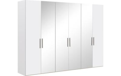 Goossens Kledingkast Easy Storage Ddk, Kledingkast 304 cm breed, 220 cm hoog, 2x draaideur en 4x spiegel draaideur midden Goossens Kledingkast Easy Storage Ddk, Kledingkast 304 cm breed, 220 cm hoog, 2x draaideur en 4x spiegel draaideur midden