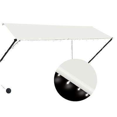 VidaXL Luifel uittrekbaar met led 300x150 cm crème