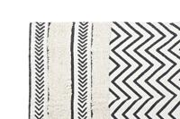 Tapijt DKD Home Decor Zwart Zig-zag Wit (160 x 226 x 0,7 cm) - thumbnail