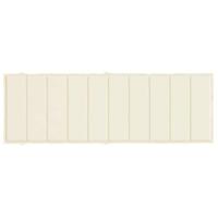 VidaXL Ligbedkussen 186x58x4 cm oxford stof crèmekleurig - thumbnail