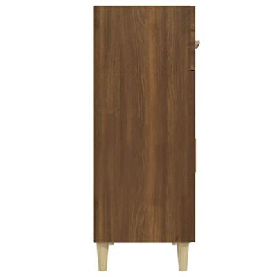 Dressoir 69,5x34x89 cm bewerkt hout bruineikenkleurig