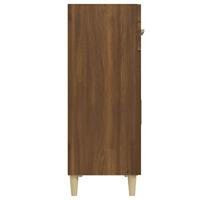 Dressoir 69,5x34x89 cm bewerkt hout bruineikenkleurig - thumbnail