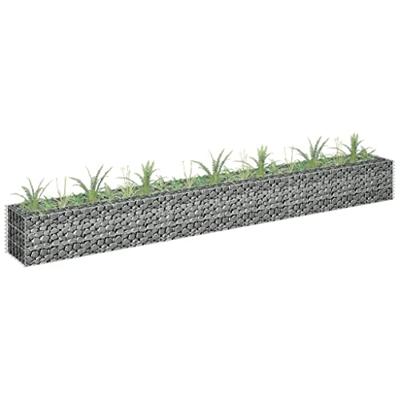 VidaXL Gabion plantenbak verhoogd 270x30x30 cm gegalvaniseerd staal VidaXL Gabion plantenbak verhoogd 270x30x30 cm gegalvaniseerd staal
