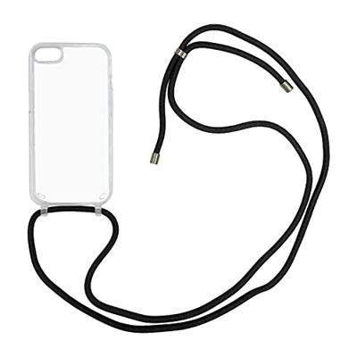 Høyde - iPhone SE (2022 / 2020) / 8 / 7 - Telefoonhoes met koord - Transparant Høyde - iPhone SE (2022 / 2020) / 8 / 7 - Telefoonhoes met koord - Transparant