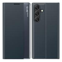 Casety Samsung Galaxy S26 Ultra - PU-Leren Window view cover hoes - Antraciet - thumbnail