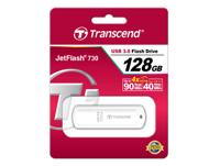 Transcend JetFlash® 730 USB-stick 128 GB Wit TS128GJF730 USB-A 3.2 Gen 1 - thumbnail