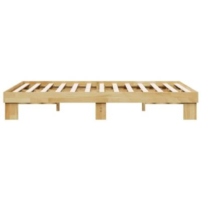 Bedframe zonder matras 120x200 cm massief hout eiken