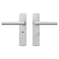 AXA AXA Curve klik deurkruk Milan op schild WC-/badkamersluiting 63/8 mm - aluminium - thumbnail