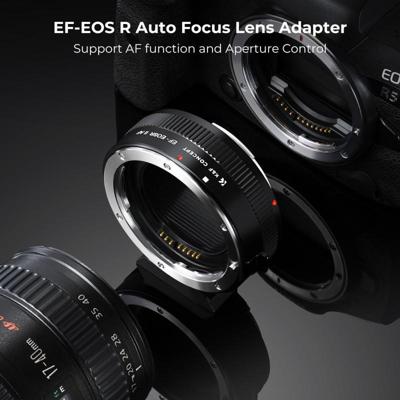 K&F Concept lens adapter EF naar EOS R met autofocus voor Canon camera's
