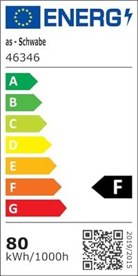 AS Schwabe Optiline 80WLED LED-bouwlamp Energielabel E (A - G) 80 W 9200 lm Neutraalwit