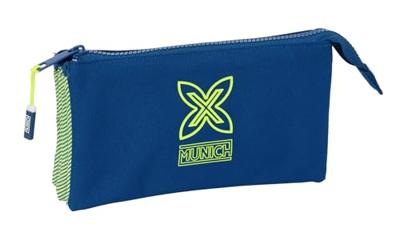 Pennenetui met 3 vakken Munich North Marineblauw 22 x 12 x 3 cm Pennenetui met 3 vakken Munich North Marineblauw 22 x 12 x 3 cm