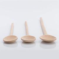 Westmark Woody Pollepels 3 Stuks Hout - thumbnail