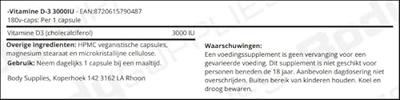 -Vitamine D-3 3000IU 180v-caps