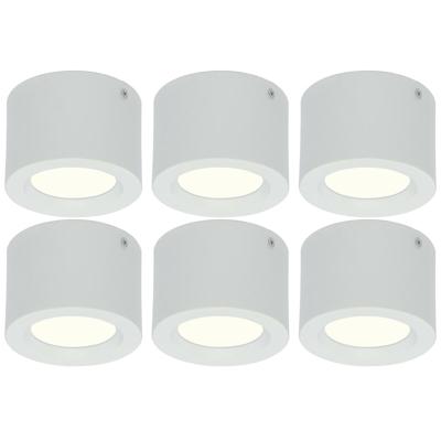 LED Downlight Opbouw Rond 5W - Natuurlijk Wit 4200K - Mat Wit Ø105mm