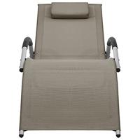 Ligbedden 2 st textileen taupe en grijs - thumbnail