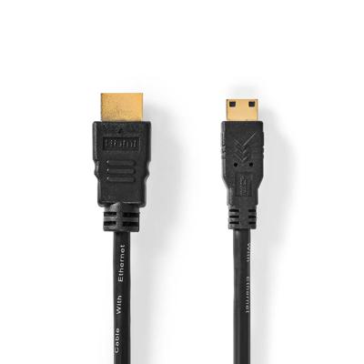 Nedis High Speed HDMI kabel met Ethernet HDMI - HDMI mini 2m zwart Nedis High Speed HDMI kabel met Ethernet HDMI - HDMI mini 2m zwart