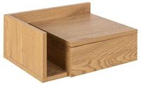 Bendt Zwevend Nachtkastje 'Cecilie' met vakje, kleur Naturel - thumbnail