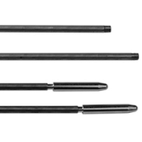 Nemef 1932 Stang | staal 1200x8-10mm | ronde inbouw | 2 stalen schoten | DR 1+2+3+4 - 9193290010 - thumbnail