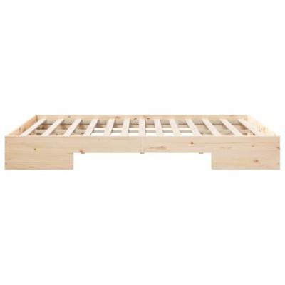 Bedframe met opslag Bruin 140 x 200 cm Massief grenenhout Bedframe met opslag Bruin 140 x 200 cm Massief grenenhout