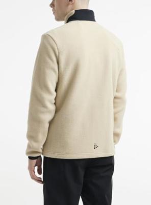 Craft 1912220 ADV Explore Pile Fleece Jacket M - Ecru-Black - 3XL