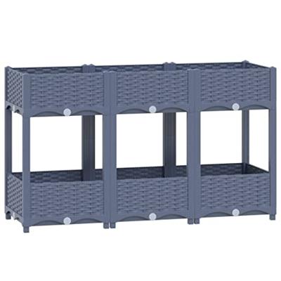 VidaXL Plantenbak verhoogd 120x40x71 cm polypropyleen VidaXL Plantenbak verhoogd 120x40x71 cm polypropyleen