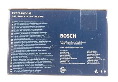 Bosch Professional Starterset 2x GBA 12V Accu 2.0Ah + Snellader GAL 12V-40 - 1600A019R8 - thumbnail