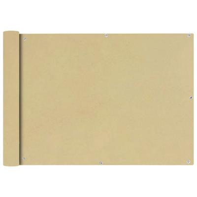 VidaXL Balkonscherm oxford textiel 75x400 cm beige