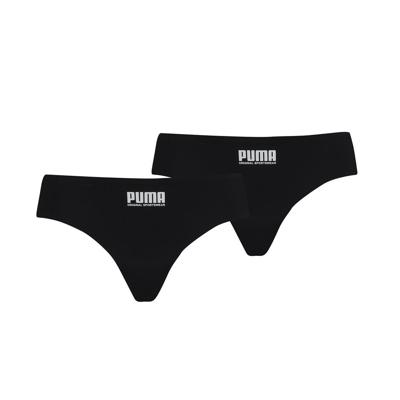 Puma Women Sporty Mesh Brazilian 2p Hang Black-L