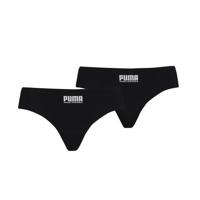 Puma Women Sporty Mesh Brazilian 2p Hang Black-L - thumbnail