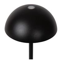 Lucide JOY - Oplaadbare Tafellamp Binnen/Buiten - Accu/Batterij - Ø 12 cm - LED Dimb. - 1x1,5W 3000K - IP54 - Zwart - thumbnail