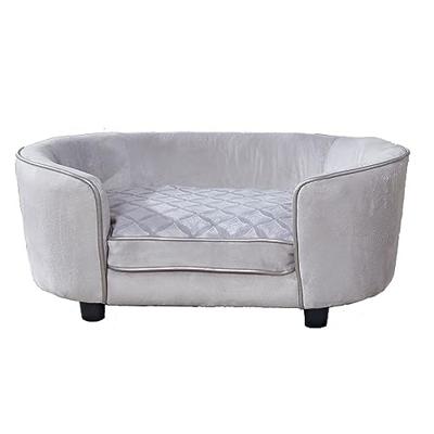 Enchanted hondenmand / sofa constantine zilverkleurig 86,5x58,5x39,5 cm