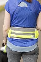 Jogginglijn met heupriem Stoffel fluo geel (118 cm/80-140 cm) Per stuk - thumbnail