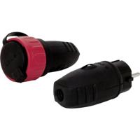 REV 0502002555 Stekker met randaarde 230 V Zwart IP44 - thumbnail