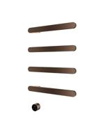 Hotbath &MORE set van 4 rails RASS50 SOFT SQUARE 50 cm met separate schakelaar en inbouw element Tuscan Bronze (RASS50-4TB) - thumbnail