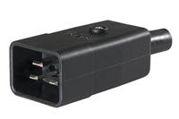 AS Schwabe 62084 Apparaatstekker (koud) Stekker, recht Totaal aantal polen: 2 10 A Zwart 1 stuk(s) - thumbnail