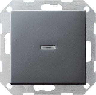 Gira drukvlakschakelaar wisselschakelaar met contrlamp antraciet