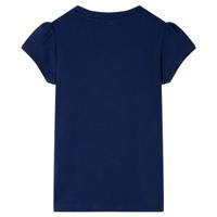Kindershirt 116 marineblauw - thumbnail