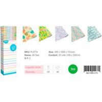 Cadeaupapier Europrice Multicolour Rol 1 x 3 m (50 Stuks) - thumbnail