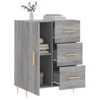 Dressoir 69,5x34x90 cm bewerkt hout grijs sonoma eikenkleurig - thumbnail